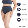 image:imageNautica Womens Seamless Ribbed Knit Brief Underwear Set 5PackMisty PondZen GardenVeiled BlushMedium Heather GreyStingray