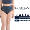image:imageNautica Womens Seamless Ribbed Knit Brief Underwear Set 5PackMisty PondZen GardenVeiled BlushMedium Heather GreyStingray