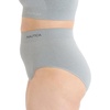 image:imageNautica Womens Seamless Ribbed Knit Brief Underwear Set 5PackPale SageWhiteLight MochaBlackMd Heather Grey