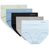 image:imageNautica Womens Seamless Ribbed Knit Brief Underwear Set 5PackApril BreezeMid Heather GreyBlackTrinity BlueFrosted Mint