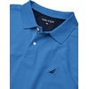 image:imageNautica Mens Short Sleeve Stretch Solid Deck Polo ShirtDelft