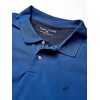 image:imageNautica Mens Short Sleeve Stretch Solid Deck Polo ShirtEstate Blue
