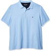 image:imageNautica Mens Short Sleeve Solid Deck Polo Shirt ShirtNoon Blue