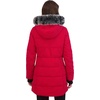 image:imageNautica Womens Heavyweight Puffer JacketFaux FurLined Hood Wind amp WaterResistant Winter CoatNautica Red