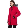 image:imageNautica Womens Heavyweight Puffer JacketFaux FurLined Hood Wind amp WaterResistant Winter CoatNautica Red