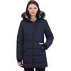image:imageNautica Womens Heavyweight Puffer JacketFaux FurLined Hood Wind amp WaterResistant Winter CoatNavy Seas