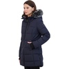 image:imageNautica Womens Heavyweight Puffer JacketFaux FurLined Hood Wind amp WaterResistant Winter CoatNavy Seas
