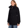 image:imageNautica Womens Heavyweight Puffer Jacketbib Insertfaux Furlined Hood Wind Waterresistant Winter CoatBlack