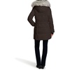 image:imageNautica Womens Heavyweight Puffer Jacketbib Insertfaux Furlined Hood Wind Waterresistant Winter CoatEspresso