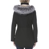 image:imageNautica Womens Microfiber Parka Anorak Jacket With Faux Fur Hooded TrimBlack