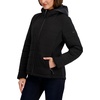 image:imageNautica Womens Nautica Womens Stretch Hybrid Puffer Jacket  Short Winter Coat With BibCaviar Black