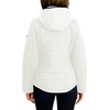 image:imageNautica Womens Nautica Womens Stretch Hybrid Puffer Jacket  Short Winter Coat With BibSail White