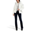 image:imageNautica Womens Nautica Womens Stretch Hybrid Puffer Jacket  Short Winter Coat With BibSail White