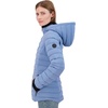 image:imageNautica Womens Short Stretch Puffer JacketDetachable Faux Fur Hood amp Storm CuffsBlue