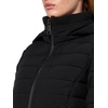 image:imageNautica Womens Short Stretch Puffer JacketDetachable Faux Fur Hood amp Storm CuffsEbony