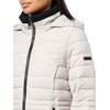 image:imageNautica Womens Short Stretch Puffer JacketDetachable Faux Fur Hood amp Storm CuffsLimestone