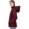 image:imageNautica Womens Short Stretch Puffer JacketDetachable Faux Fur Hood amp Storm CuffsSpice