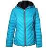 image:imageNautica Womens Short Stretch Puffer JacketDetachable Faux Fur Hood amp Storm CuffsTourmaline