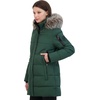 image:imageNautica Womens Soft Mist Heavyweight Puffer Coat Winter Jacket With Detachable Faux Fur HoodVerde