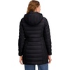 image:imageNautica Womens Stretch Puffer Jacket Faux Fur Lined Hood Wind amp Waterresistant Winter CoatBlack
