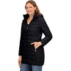 image:imageNautica Womens Stretch Puffer Jacket Faux Fur Lined Hood Wind amp Waterresistant Winter CoatBlack