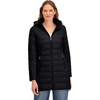 image:imageNautica Womens Stretch Puffer Jacket Faux Fur Lined Hood Wind amp Waterresistant Winter CoatBlack