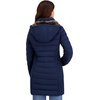 image:imageNautica Womens Stretch Puffer Jacket Faux Fur Lined Hood Wind amp Waterresistant Winter CoatNavy Seas