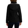 image:imageNautica Womens Stretch Puffer Jacket detachable Faux Fur Hood Midweight Waterresistant CoatAnthracite