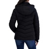 image:imageNautica Womens Stretch Puffer Jacket detachable Faux Fur Hood Midweight Waterresistant CoatBlacka