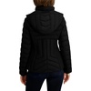 image:imageNautica Womens Stretch Puffer Jacket detachable Faux Fur Hood Midweight Waterresistant CoatEbony