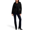 image:imageNautica Womens Stretch Puffer Jacket detachable Faux Fur Hood Midweight Waterresistant CoatEbony