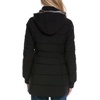 image:imageNautica Womens Stretch Puffer JacketFaux FurLined Hood  Wind amp WaterResistant Winter CoatBlack