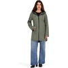 image:imageNautica Womens Bonded Rain Coat  Lightweight WaterResistant Transitional Jacket with Back CinchSage