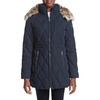 image:imageNautica Womens Heavyweight Puffer Jacketbib Insertfaux Furlined Hood Wind Waterresistant Winter CoatMarine