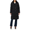 image:imageNautica Womens Long Stretch Puffer Jacket  Heavyweight Winter Coat Hood amp Side OpeningBlack
