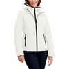 image:imageNautica Womens Nautica Womens Stretch Hybrid Puffer Jacket  Short Winter Coat With BibSail White