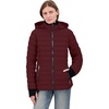 image:imageNautica Womens Short Stretch Puffer JacketDetachable Faux Fur Hood amp Storm CuffsSpice