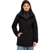 image:imageNautica Womens Softshell Jacket  Lightweight Waterresistant Transitional Coat With Quilted BibBlack