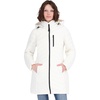 image:imageNautica Womens Stretch Puffer Jacket  Midweight Quilted Coat Detachable HoodCreamy