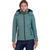 image:imageNautica Womens Stretch Puffer Jacket detachable Faux Fur Hood Midweight Waterresistant CoatDeep Sea