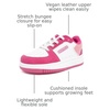 image:imageNautica Girls Sneakers Stylish LowTop Tennis Shoes with Cushioned Insole for Everyday Wear Toddler Little Kids and Big Kids LaceUpBungeeDark Pink White