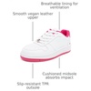 image:imageNautica Girls Sneakers Stylish LowTop Tennis Shoes with Cushioned Insole for Everyday Wear Toddler Little Kids and Big Kids LaceUpBungeeWhite Pinkcherry