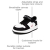 image:imageNautica Kids Adjustable Strap Shoes  Comfortable Casual Sneakers for Boys and Girls Toddlers amp Little KidsBlack  White  Red