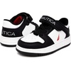 image:imageNautica Kids Adjustable Strap Shoes  Comfortable Casual Sneakers for Boys and Girls Toddlers amp Little KidsBlack  White  Red
