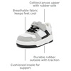 image:imageNautica Kids Adjustable Strap Shoes  Comfortable Casual Sneakers for Boys and Girls Toddlers amp Little KidsWhite Black Grey