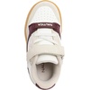 image:imageNautica Kids Adjustable Strap Shoes  Comfortable Casual Sneakers for Boys and Girls Toddlers amp Little KidsWhite Burgundy Gum