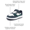 image:imageNautica Kids Adjustable Strap Shoes  Comfortable Casual Sneakers for Boys and Girls Toddlers amp Little KidsWhite Green Navyseaspray