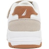image:imageNautica Kids Adjustable Strap Shoes  Comfortable Casual Sneakers for Boys and Girls Toddlers amp Little KidsWhite Taupe Tan