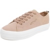 image:imageNautica Womens Fashion Sneaker Classic LowTop LaceUp Casual Shoe with Metal Side Logo and Soft Cushioned Comfort for Everyday WearSand