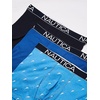 image:imageNautica Mens 3Pack Classic Cotton Stretch Boxer BriefsPeacoatSea CobaltSail Print Aero Blue